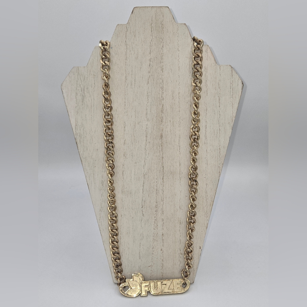 Mr T. FUZE Iced Tea Drink Promo Fake Gold Bling Logo Chain Coca-Cola